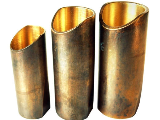 The Rock Slide - Aged Brass Guitar Slide - Large