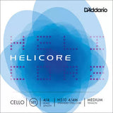 DAddario Orchestral - Helicore Cello Medium Tension Strings 1/2