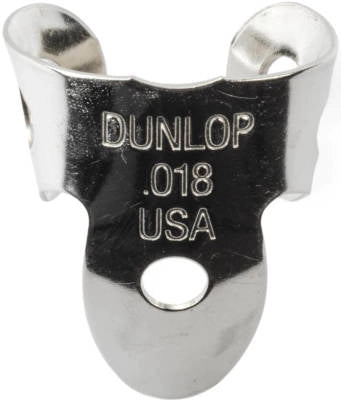 Dunlop - Mini onglets en maillechort pour les doigts et le pouce - 0,018 (paquet de 5)
