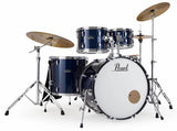 Batterie Pearl Roadshow 5 pièces (22", 10", 12", 16", grosse caisse) avec accessoires et cymbales - Bleu royal