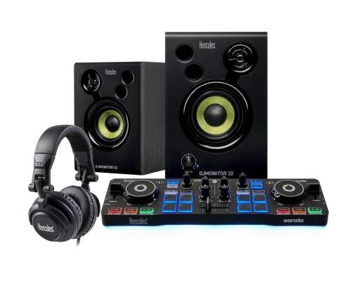 Hercules - Kit DJStarter avec DJControl Starlight, DJMonitor 32, HDP DJ M40.2 et Serato DJ Lite