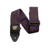 Bretelle Ernie Ball - Jacquard à motif cachemire violet