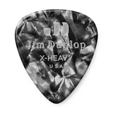 Dunlop - Celluloid Pearloid Player Pack (12 unités) - Noir Extra Heavy