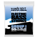 Ernie Ball - Cordes pour basse à filet plat Groupe I - .055-.110