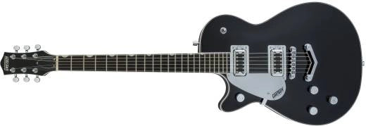 Guitares Gretsch - G5230LH Electromatic Jet FT Single-Cut avec V Stoptail, touche en noyer noir - Noir, pour gaucher