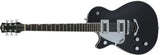 Guitares Gretsch - G5230LH Electromatic Jet FT Single-Cut avec V Stoptail, touche en noyer noir - Noir, pour gaucher