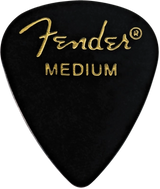 Fender - Médiators de guitare classiques en celluloïd, noirs, forme 351 - Moyenne (paquet de 144)