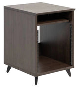Gator - Elite Series 10U Studio Rack Table - Dark Walnut Brown
