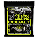 Cordes Ernie Ball Regular Slinky Cobalt pour guitare électrique - Lot de 3