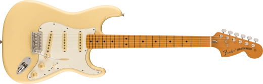 Fender - Stratocaster Vintera II des années 70, touche en érable - Blanc vintage avec housse