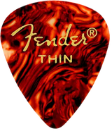 Fender - Médiator classique en celluloïd, forme 451 - Fin (paquet de 12)