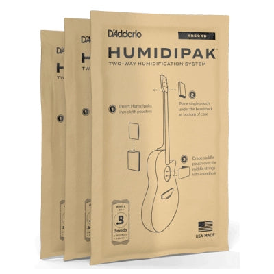 DAddario - Sachets absorbants Humidipak de rechange (paquet de 3)