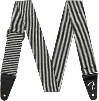 Sangle de guitare Fender - 5 cm (2 pouces) Modern Tweed - Blanc/Noir