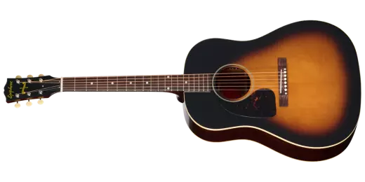Epiphone - Guitare acoustique/électrique Banner J-45 réédition 1942 avec étui rigide - Vintage Sunburst (gaucher)