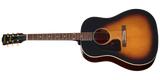 Epiphone - 1942 Banner J-45 Reissue Acoustic/Electric Guitar with Hardshell Case - Vintage Sunburst (Left Handed)