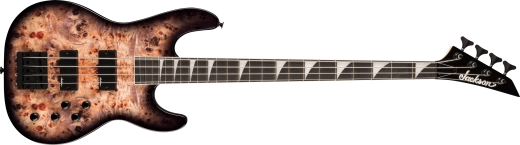 Jackson Guitars - Basse de concert série JS CB JS3P avec touche en amarante - Noir transparent éclatant