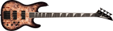 Jackson Guitars - Basse de concert série JS CB JS3P avec touche en amarante - Noir transparent éclatant