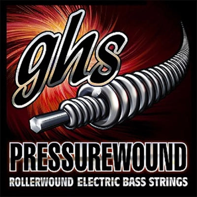 Cordes GHS - Jeu de cordes pour basse 5 cordes à filage sous pression M7200-5, diapason long - Medium