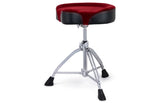 Mapex - T865SER Siège de batterie à double embase avec assise en tissu rouge