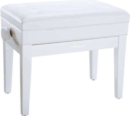 Roland - RPB-400PW Banc de piano réglable avec rangement - Blanc poli