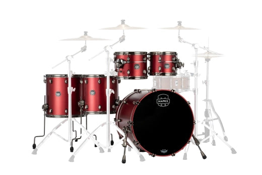 Pack de 5 fûts Mapex - Saturn Evolution (22, 10, 12, 14, 16) - Rouge toscan