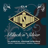 Cordes de guitare classique Rotosound - Black N Silver - Tension normale