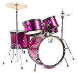 Granite Percussion - Batterie Junior 5 pièces (16, 8, 10, 12, grosse caisse) avec cymbales et accessoires - Rose