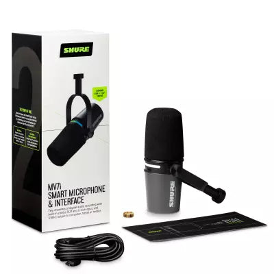 Shure - MV7i USB-C Dynamic Microphone and Interface