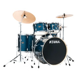 Tama - Imperialstar Batterie 5 pièces (22", 10", 12", 16", grosse caisse) avec cymbales et accessoires - Bleu brossé