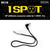 Truetone - 1 Spot 18 Male R-Angle to Male Straight Power Adaptor Cable
