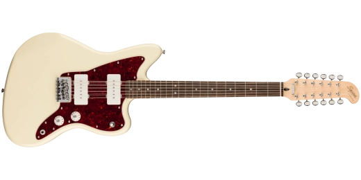 Squier - Paranormal Jazzmaster XII, touche en laurier - Blanc olympique