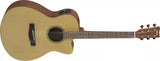 Yamaha - FSX400C Cutaway Concert Acoustic/Electric Guitar - Natural Satin