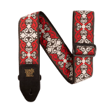 Bretelle Ernie Ball - Jacquard à treillis rouge