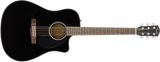Fender - CD-60SCE Dreadnought, touche en noyer - Noir
