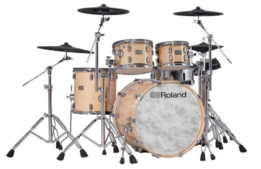 Roland - Kit de batterie électronique V-Drums VAD706 Acoustic Design avec pack d'accessoires DW - Finition naturelle brillante
