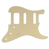 WD Music - Plaque de protection personnalisée pour Fender American Ultra Stratocaster HSS 2019 - Crème/Noir/Crème