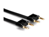 Câble d'enceinte Hosa, connecteurs banane doubles vers connecteurs banane simples, 1,5 m