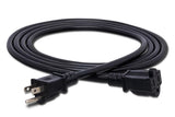 Hosa - Power Cord Nema 5-15R to NEMA 5-15P, 8 Foot