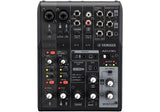 Yamaha - AG06MK2 Mixeur audio USB 6 canaux avec boucle de retour et diffusion en direct - Noir
