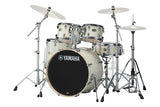 Yamaha - Stage Custom Birch 5-Piece Drum Kit (20,10,12,14,SD) with Hardware - Classic White