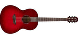Yamaha - CSF1M Solid Top Acoustic-Electric Parlour Guitar - Crimson Red Burst