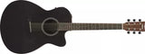 Yamaha - FSX400C Cutaway Concert Acoustic/Electric Guitar - Smoky Black