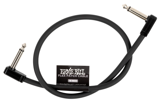 Câble de brassage flexible Ernie Ball - 18 pouces - Noir