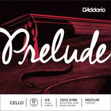 D'Addario Orchestral - Prélude pour violoncelle en ré simple, cordes moyennes - 4/4