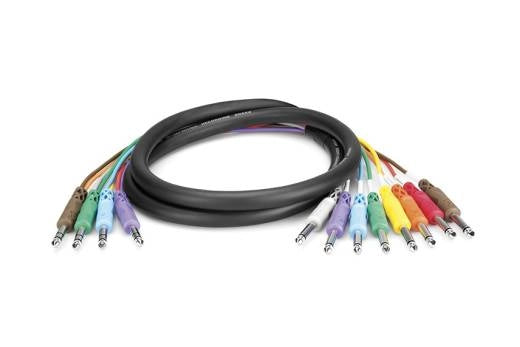 Hosa - Insert Snake 1/4 TRS - Dual 1/4 TS - 2 meters