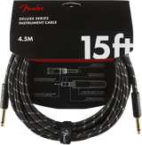 Fender - Deluxe Instrument Cable, 15, Black Tweed