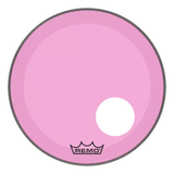 Remo - Powerstroke P3 Colortone Bass Drumhead w/ 5 Offset-Hole - Pink - 22