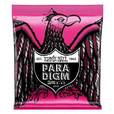 Cordes pour guitare électrique Ernie Ball - Paradigm - Super Slinky 9-42