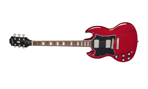 Epiphone - Guitare électrique SG Standard avec housse - Cerise (gaucher)