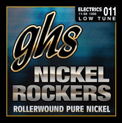 Cordes GHS - Jeu de cordes pour guitare électrique Nickel Rockers à accordage bas